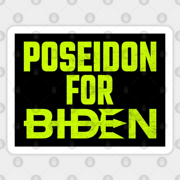 Poseidon For Biden Magnet by MZeeDesigns